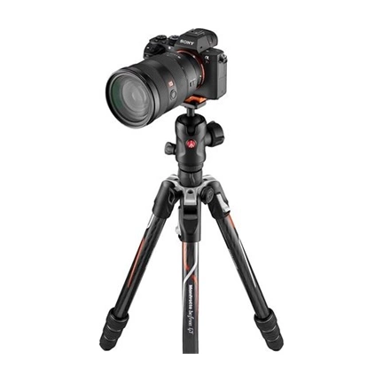 MANFROTTO Befree GT Karbon tekerős lábzár+gömbfej Sony Alpha kamerához