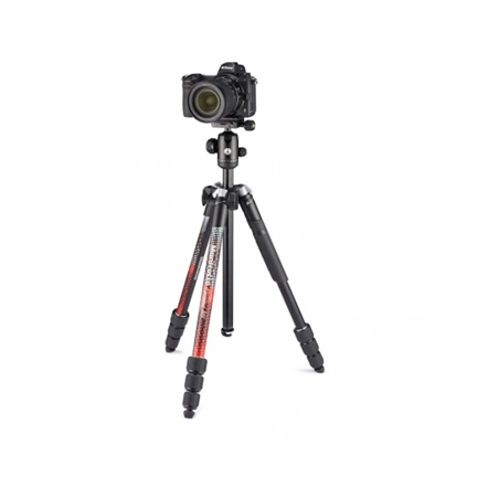 MANFROTTO Element MII állvány Alu 4 szekció, gömbfej, piros MKELMII4RD-BH
