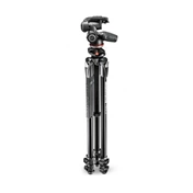 Manfrotto Hobbyist 290 Dual 3 szekciós fotó állvány és MH804-3W 3D fotó fej állványszett Manfrotto Hobbyist 290 Dual 3 szekciós fotó állvány és MH804-3W 3D fotó fej állványszett
