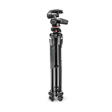 Manfrotto Hobbyist 290 Dual 3 szekciós fotó állvány és MH804-3W 3D fotó fej állványszett Manfrotto Hobbyist 290 Dual 3 szekciós fotó állvány és MH804-3W 3D fotó fej állványszett