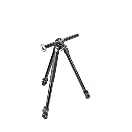 Manfrotto Hobbyist 290 Dual 3 szekciós fotó állvány és MH804-3W 3D fotó fej állványszett Manfrotto Hobbyist 290 Dual 3 szekciós fotó állvány és MH804-3W 3D fotó fej állványszett