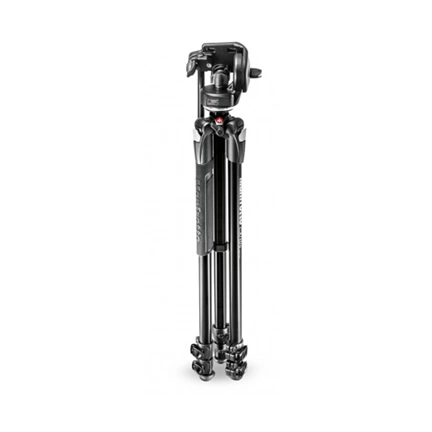 Manfrotto Hobbist 290 XTRA 3 szekciós fotó állvány és 128CR videó fej állványszett Manfrotto Hobbist 290 XTRA 3 szekciós fotó állvány és 128CR videó fej állványszett