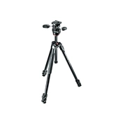 Manfrotto Hobbist 290 XTRA 3 szekciós fotó állvány és MH804-3W 3D fotó fej állványszett Manfrotto Hobbist 290 XTRA 3 szekciós fotó állvány és MH804-3W 3D fotó fej állványszett