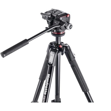 Manfrotto 190X alu fotó állvány MHXPRO-2D fluid videó fejes állványszett