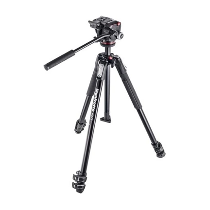 Manfrotto 190X alu fotó állvány MHXPRO-2D fluid videó fejes állványszett