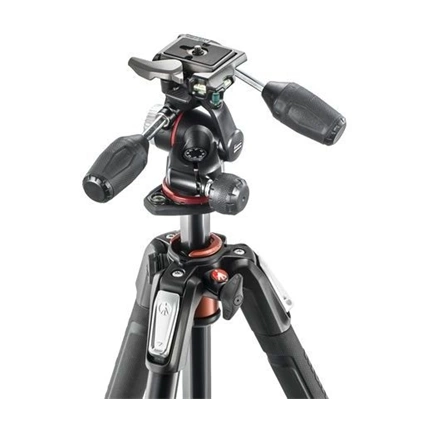 Manfrotto Hobbist 190XPRO 3 szekciós fotó állvány és X-PRO 3W fotó fej állványszett Manfrotto Hobbist 190XPRO 3 szekciós fotó állvány és X-PRO 3W fotó fej állványszett