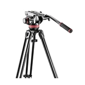 Manfotto MVK502AM-1 MVH502A fluid videófej + MVT502AM alu videóállvány, középterpesz szett Manfotto MVK502AM-1 MVH502A fluid videófej + MVT502AM alu videóállvány, középterpesz szett