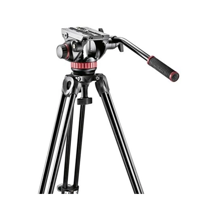 Manfotto MVK502AM-1 MVH502A fluid videófej + MVT502AM alu videóállvány, középterpesz szett Manfotto MVK502AM-1 MVH502A fluid videófej + MVT502AM alu videóállvány, középterpesz szett