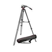 Manfotto MVK502AM-1 MVH502A fluid videófej + MVT502AM alu videóállvány, középterpesz szett Manfotto MVK502AM-1 MVH502A fluid videófej + MVT502AM alu videóállvány, középterpesz szett