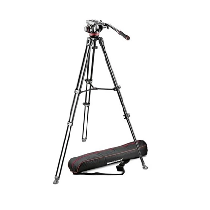 Manfotto MVK502AM-1 MVH502A fluid videófej + MVT502AM alu videóállvány, középterpesz szett Manfotto MVK502AM-1 MVH502A fluid videófej + MVT502AM alu videóállvány, középterpesz szett