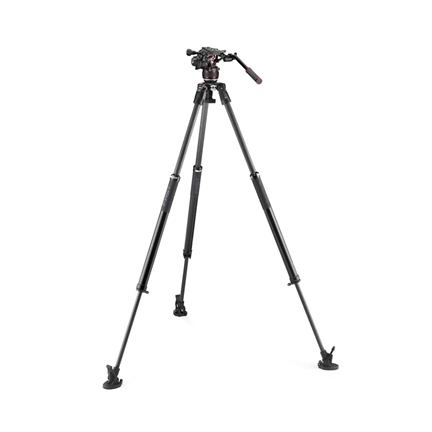 MANFROTTO Nitrotech 608 fej + 635 Fast karbon állvány, szimpla láb MVK608SNGFC