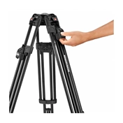 MANFROTTO Nitrotech 608 fej + 645 Fast Alu állvány, középterp. ikerláb MVK608TWINFA