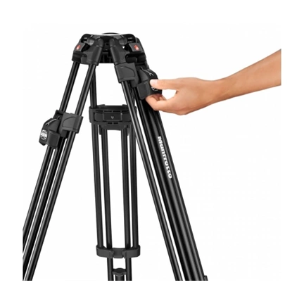 MANFROTTO Nitrotech 608 fej + 645 Fast Alu állvány, középterp. ikerláb MVK608TWINFA