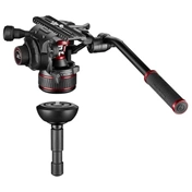 MANFROTTO Nitrotech 612 video fej + 536 magas CF állvány, szimpla láb MVK612CTALL