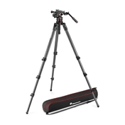 MANFROTTO Nitrotech 612 video fej + 536 magas CF állvány, szimpla láb MVK612CTALL