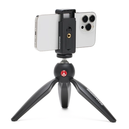 MANFROTTO Pixi mini állvány MII, univerzális okostelefon tartóval