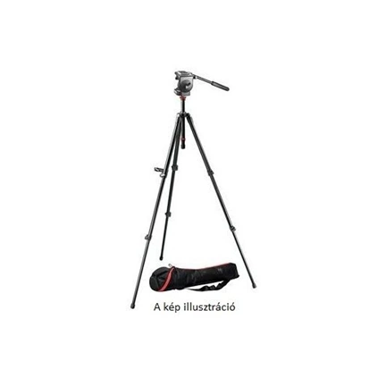 MANFROTTO TR755XB videó állvány + HD128RC videó fej + MBAG80N állványtáska