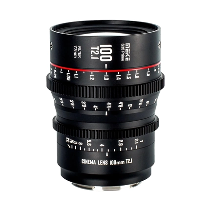MEIKE Prime 100mm T2.1 Cine Lens for Super 35 Frame Cinema Camera System PL Mount MEIKE Prime 100mm T2.1 Cine Lens for Super 35 Frame Cinema Camera System PL Mount