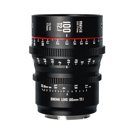 MEIKE Prime 100mm T2.1 Cine Lens for Super 35 Frame Cinema Camera System PL Mount MEIKE Prime 100mm T2.1 Cine Lens for Super 35 Frame Cinema Camera System PL Mount
