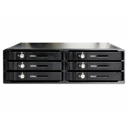 MOBIL RACK DELOCK 2,5" USB 2.0 külső 6db SATA HDD/SSD