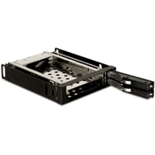 MOBIL RACK DELOCK 3,5" USB 2.0 / SATAII külső SATA HDD ház Szürke (47189)