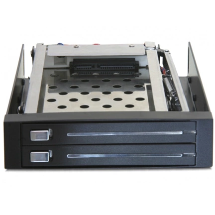 MOBIL RACK DELOCK 3,5" USB 2.0 / SATAII külső SATA HDD ház Szürke (47189)