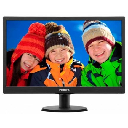 MON PHILIPS 18,5" LED 193V5LSB2/10 EPEAT Silver ES 6.0 fekete