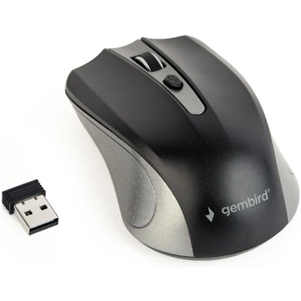 MOUSE GEMBIRD MUSW-4B-04 wireless fekete-szürke