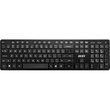 MSI ACCY Bill, RF1430  Vezetéknélküli billenytűzet +  MA04W  Vezetéknélküli egér, Fekete
