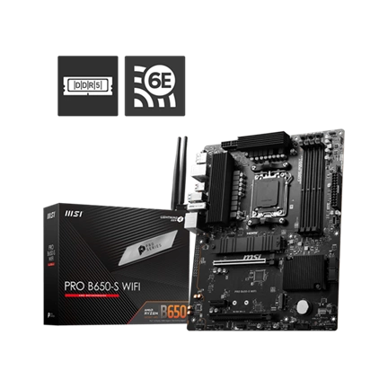 MSI Alaplap AM5 PRO B650-S WIFI AMD B650, ATX