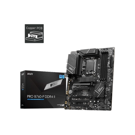 MSI Alaplap S1700 PRO B760-P DDR4 II Intel B760, ATX