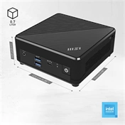MSI Business DT Cubi N ADL S-225BEU, Intel N100, Intel HD Graphics, M.2 NVME, 4xUSB, USB-C, HDMI, DP, 2xRJ45, Black MSI Business DT Cubi N ADL S-225BEU, Intel N100, Intel HD Graphics, M.2 NVME, 4xUSB, USB-C, HDMI, DP, 2xRJ45, Black
