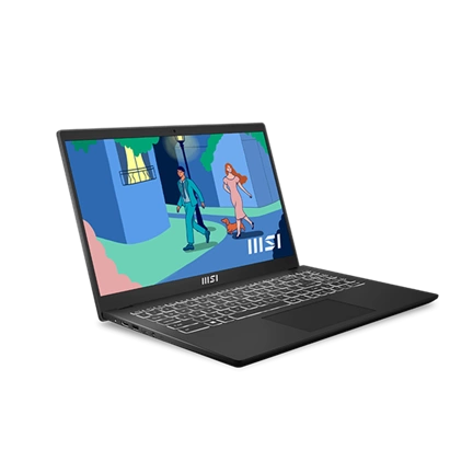 MSI Business NB Modern 15 B7M-455, 15.6" FHD, Ryzen 5 7430U, 16GB, 512GB M.2, INT, NOOS, Ezüst