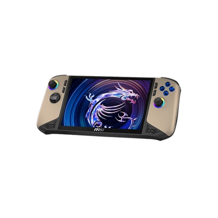 MSI Claw 8 AI+ A2VM kézi játékkonzol - 8" 120Hz, Intel Core Ultra 7 258V, 32GB RAM, 1TB SSD, Windows 11 Home, Sandstorm