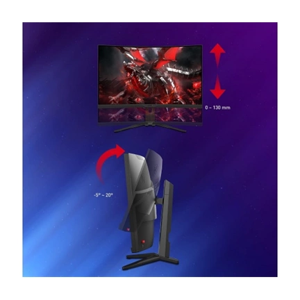 MSI G322CQP 31,5" VA WQHD ívelt 1000R 170Hz