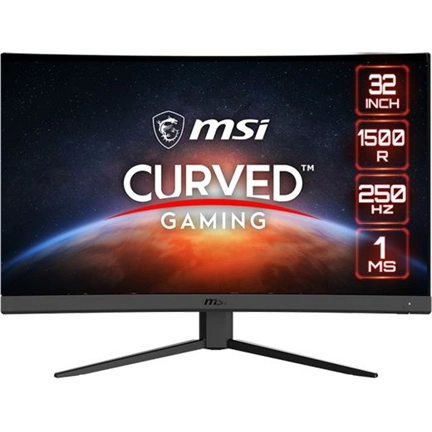 MSI G32C4X ívelt 1500R 31,5" FHD VA 250Hz 1ms