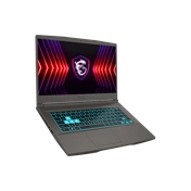 MSI Gaming NB Thin 15 B12UC-2851, 15.6" FHD 144Hz, i5-12450H, 16GB, 512GB M.2, RTX 3050 4GB, NOOS, Fekete