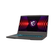 MSI Gaming NB Thin 15 B12VE-2853, 15.6" FHD 144Hz, i5-12450H, 16GB, 512GB M.2, RTX 4050 6GB, NOOS, Fekete