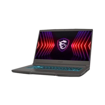 MSI Gaming NB Thin 15 B12VE-2853, 15.6" FHD 144Hz, i5-12450H, 16GB, 512GB M.2, RTX 4050 6GB, NOOS, Fekete