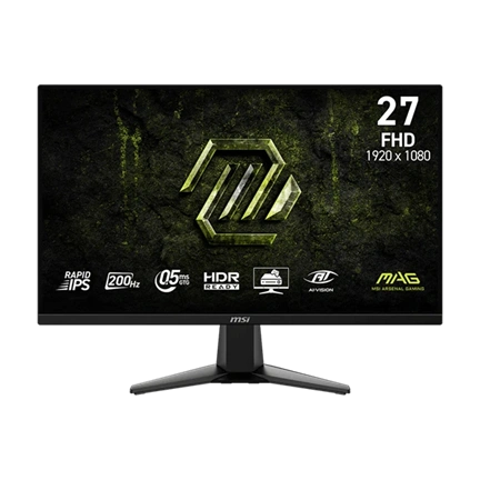 MSI MAG 275F E20 haming monitor 27" FHD 1920x1080, Rapid IPS 200Hz, 16:9, 1000:1, 0,5ms, 2x HDMI, DP, Black
