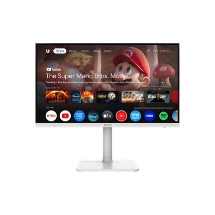 MSI Monitor Business Modern MD272UPSW 27" UHD, 3840x2160, 60Hz, IPS, 4ms, HDMI, DP, USB-C, White - SMART