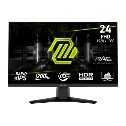 MSI Monitor GAMING MAG 242F Rapid IPS LED 24" FHD 1920x1080, 16:9, 1000:1 CR, 300cd/m2, 1ms, 180Hz, DP, 2x HDMI