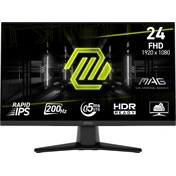 MSI Monitor GAMING MAG 242F Rapid IPS LED 24" FHD 1920x1080, 16:9, 1000:1 CR, 300cd/m2, 1ms, 180Hz, DP, 2x HDMI