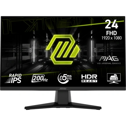 MSI Monitor GAMING MAG 242F Rapid IPS LED 24" FHD 1920x1080, 16:9, 1000:1 CR, 300cd/m2, 1ms, 180Hz, DP, 2x HDMI