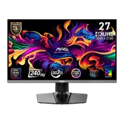 MSI Monitor GAMING MAG 272UP QD-OLED X24 26,5" UHD 3840x2160, 240Hz, 150000:1 CR, 250cd/m2, 0,03ms, 2x HDMI, DP, USB-C
