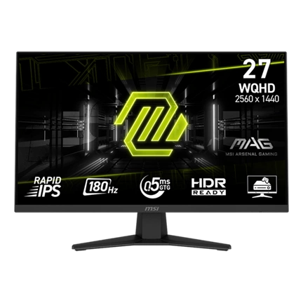 MSI Monitor GAMING MAG 274QF RapidIPS 27" WQHD 2560x1440, 1000:1 CR, 250cd/m2, 1ms, 180Hz, DP, HDMI