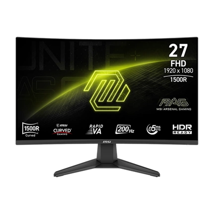 MSI Monitor GAMING MAG 276CF E20 27" Rapid VA FHD 1920x1080 16:9, 4000:1, 280Hz 2x HDMI, DP, Black