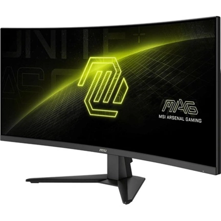 MSI Monitor GAMING MAG 346CQ Ívelt 34" UWQHD, 3440x1440, 180Hz VA 21:9, 1500R, 300cd/m2, 1 ms, HDMI, DP, Black
