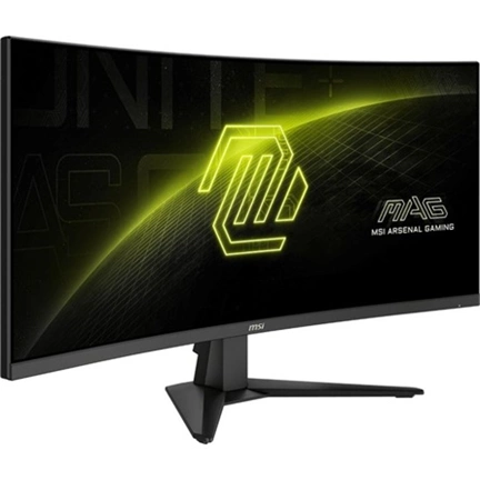 MSI Monitor GAMING MAG 346CQ Ívelt 34" UWQHD, 3440x1440, 180Hz VA 21:9, 1500R, 300cd/m2, 1 ms, HDMI, DP, Black