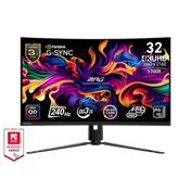MSI Monitor GAMING MPG 321CURX QD-OLED Ívelt 31,5" UHD 3840x2160, 1700R, 240Hz, 0,03ms, 2x HDMI, DP, USB-C